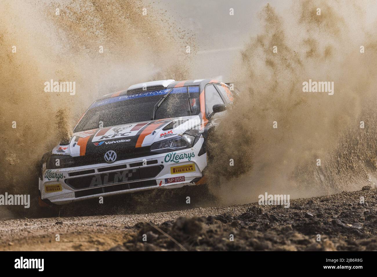 29 LINNAMAE Georg (est), MORGAN James (gbr), ALM Motorsport, Volkswagen Polo GTI, Aktion während der Rallye Italia Sardegna 2022, 5. Lauf der WRC World Rally Car Championship 2022, vom 2. Bis 5. Juni 2022 in Alghero, Italien - Foto: Nikos Katikis/DPPI/LiveMedia Stockfoto