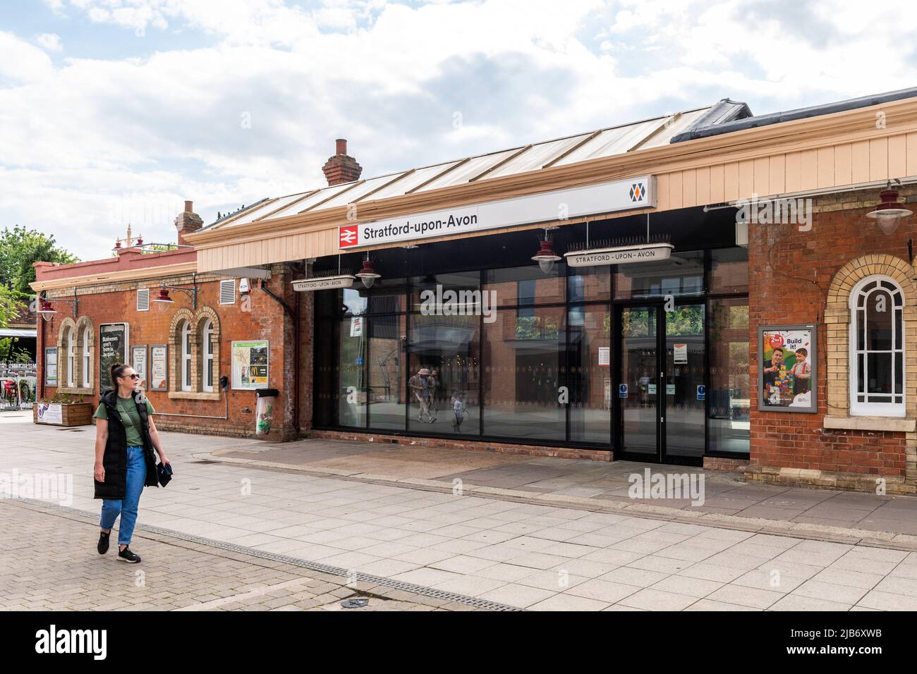 Bahnhof Stratford-upon-Avon, Stratford-upon-Avon, Warwickshire, Großbritannien. Stockfoto