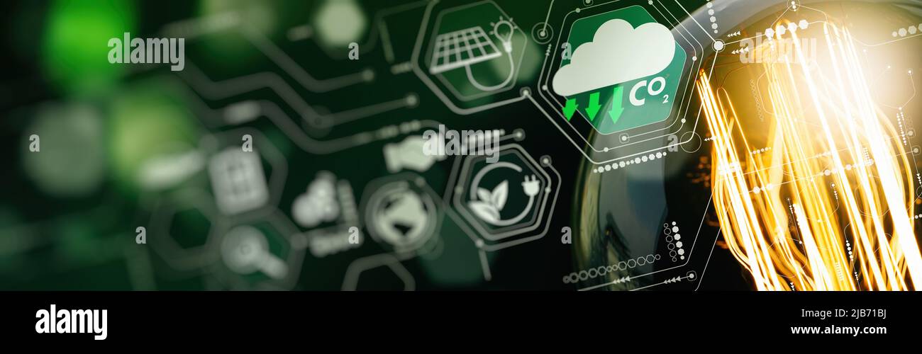 Vintage Glühbirne von umweltfreundlichen Umwelttechnologie und nachhaltige Entwicklung, speichern Sie den Planeten und Energie, Recycling und Wiederverwendung. Stockfoto