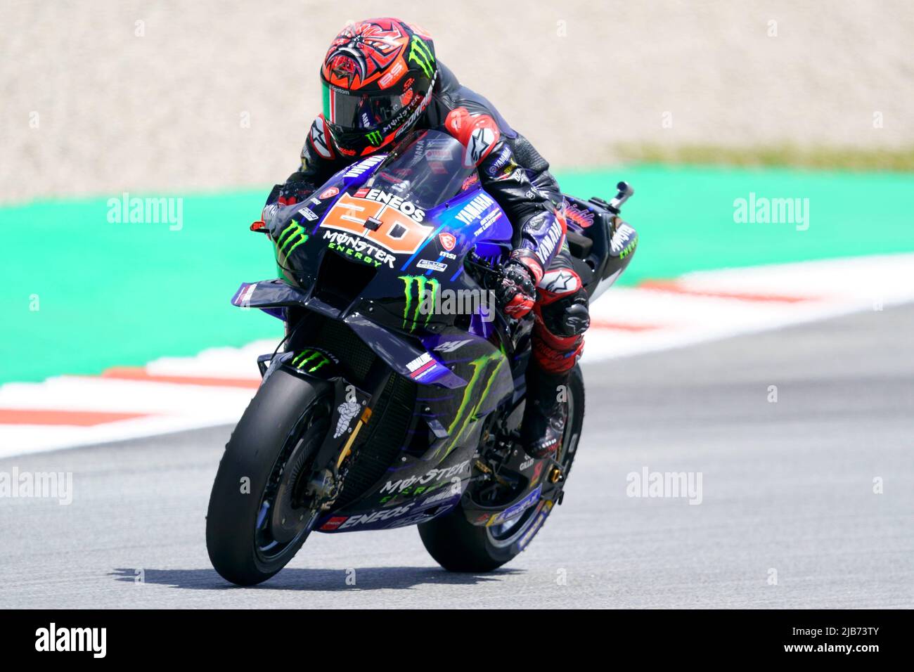 2022 Juni 6.. Gran Premio Monster Energy de Catalunya, MotoGP, freitag freier Parctice: Fabio Quartararo (FRA), Monster Energy Yamaha MotoGP Stockfoto