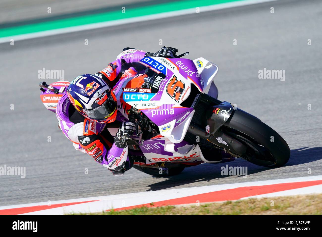 2022 Juni 6.. Gran Premio Monster Energy de Catalunya, MotoGP, freitagsparkplatz: Johann Zarco (FRA), Prima Pramav Racing Stockfoto