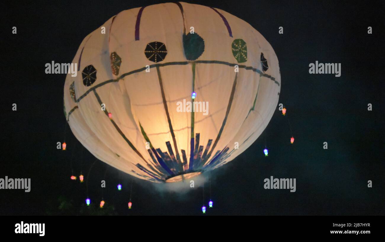 Himmelslaterne Stockfoto