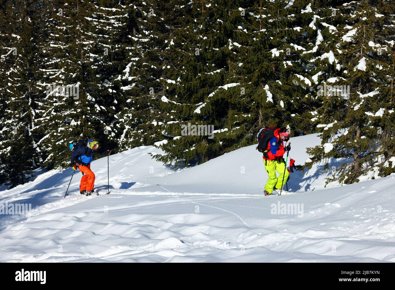 Skitouren in den Siebenbürgischen Alpen, Fagaras-Bergen, Rumänien, Europa Stockfoto