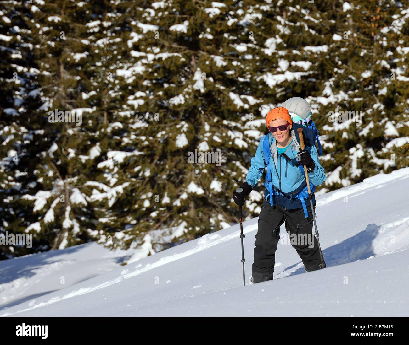Skitouren in den Siebenbürgischen Alpen, Fagaras-Bergen, Rumänien, Europa Stockfoto