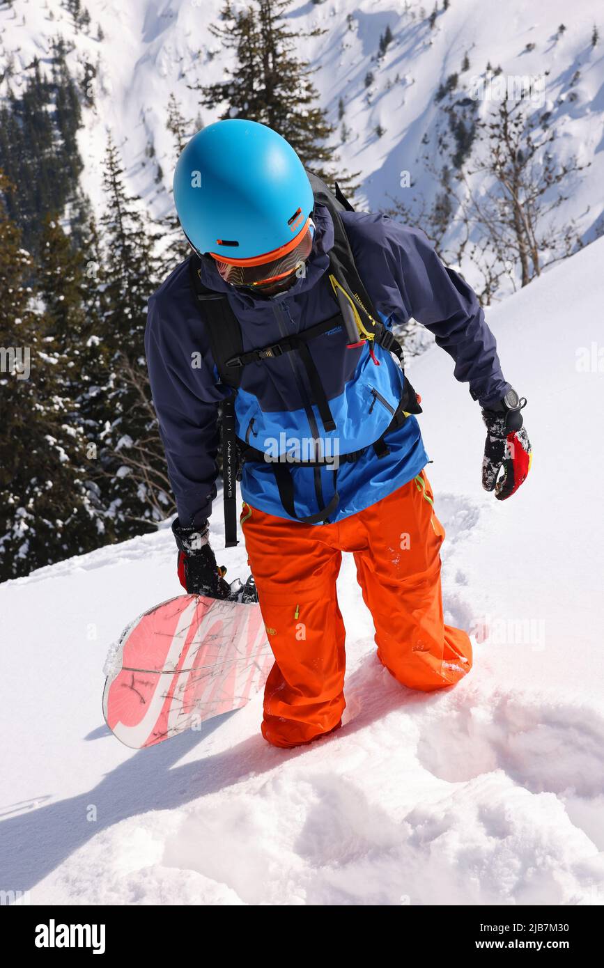 Skitouren in den Siebenbürgischen Alpen, Fagaras-Bergen, Rumänien, Europa Stockfoto