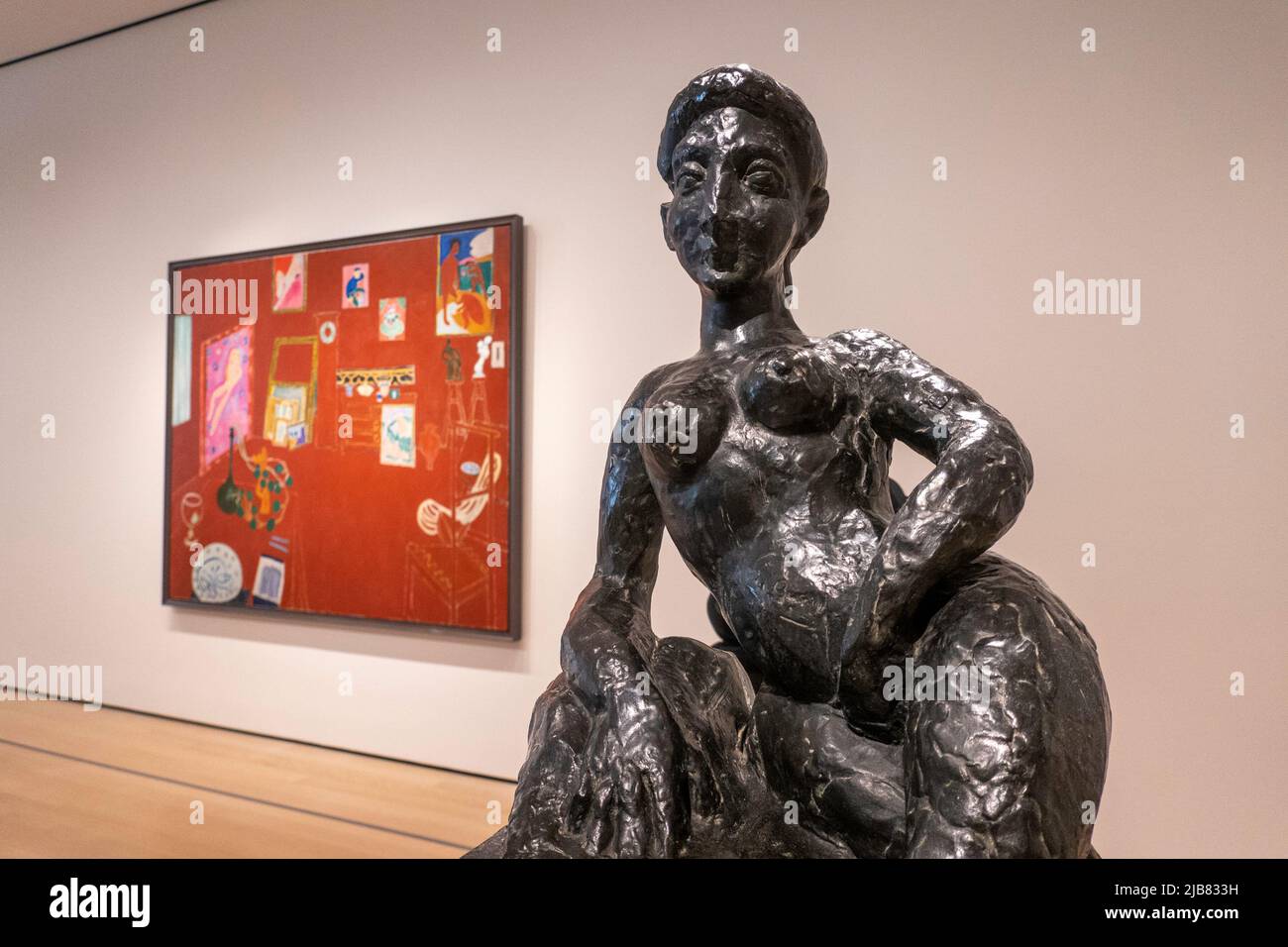 „Matisse: The Red Studio“ ist eine besondere Ausstellung im Museum of Modern Art in New York City, USA 2022 Stockfoto