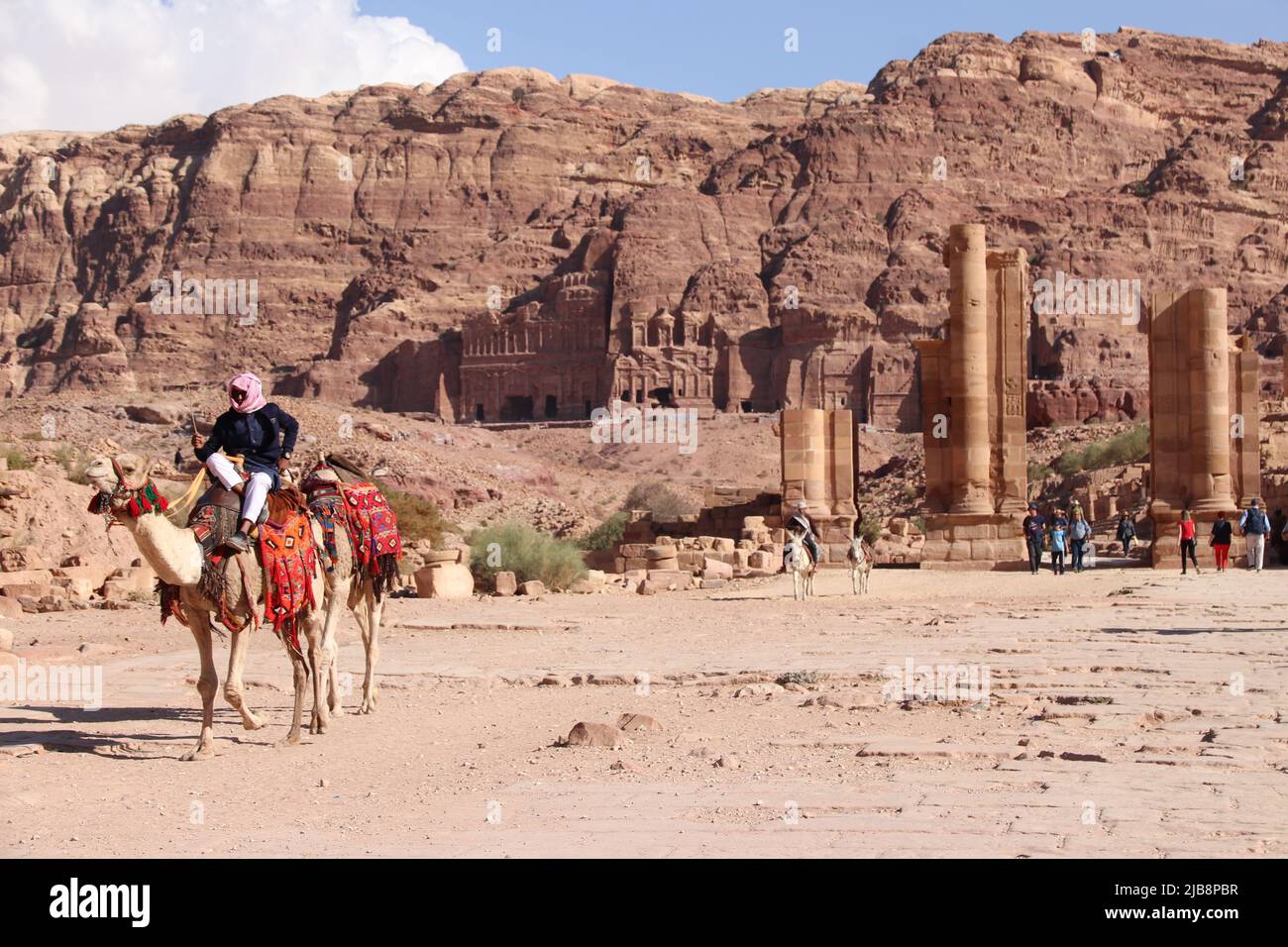 Das antike Petra in Jordanien Stockfoto