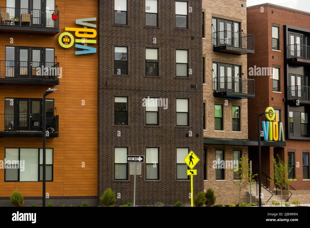 Vida Apartments und Stadthäuser im Stadtteil Play von Rochester NY Stockfoto