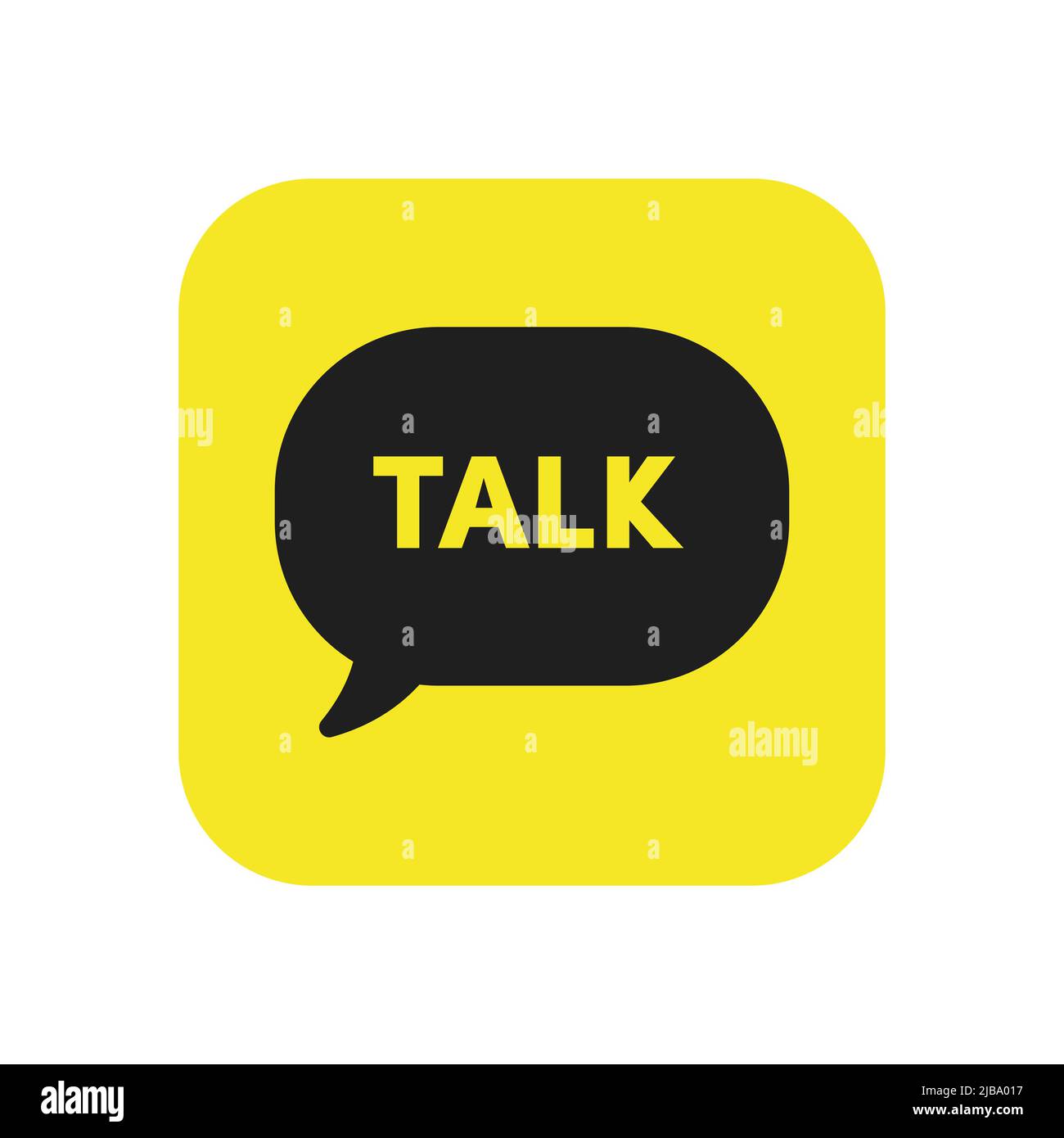 Logo-Vektor für Chat Talk-Bubble-Symbol Stock Vektor