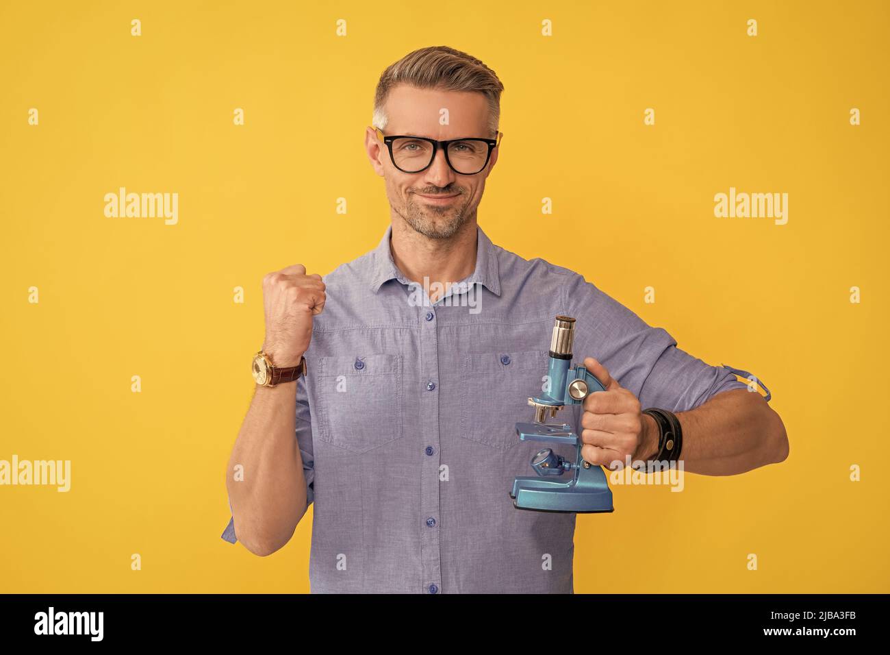 Nutzen Sie wissenschaftliche Methode. Wissenschaft und Handel. Einzigartige Medizin Erfindung. Stockfoto