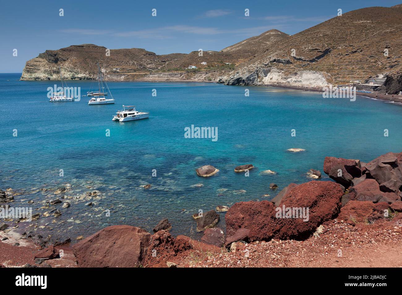 Red Beach, Santorini Kykladen Inseln, Griechenland Stockfoto Red Beach, Santorini Kykladen Inseln, Griechenland Stockfoto