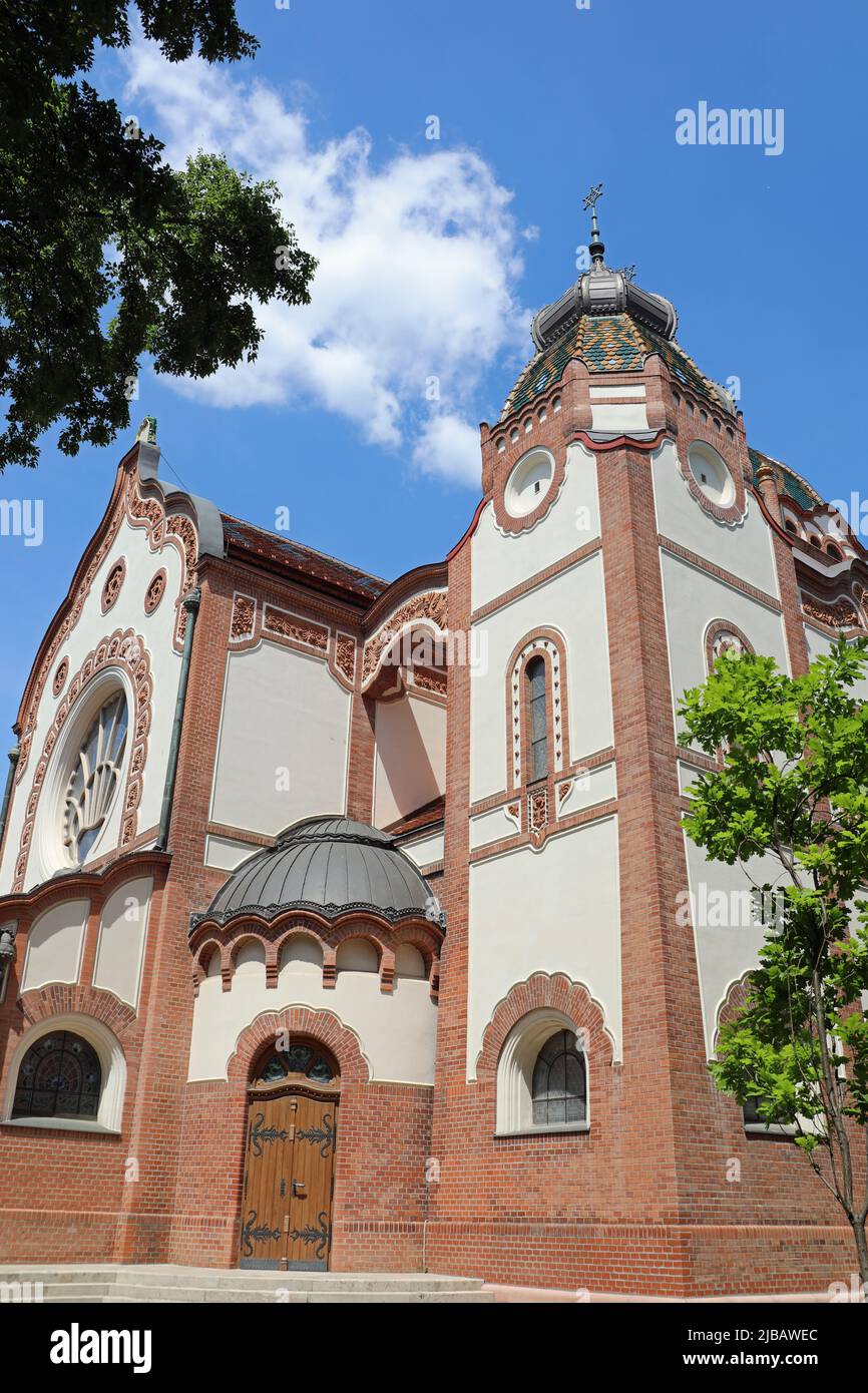 Die Synagoge Jakab und Komor in Subotica in der Vojvodina Stockfoto