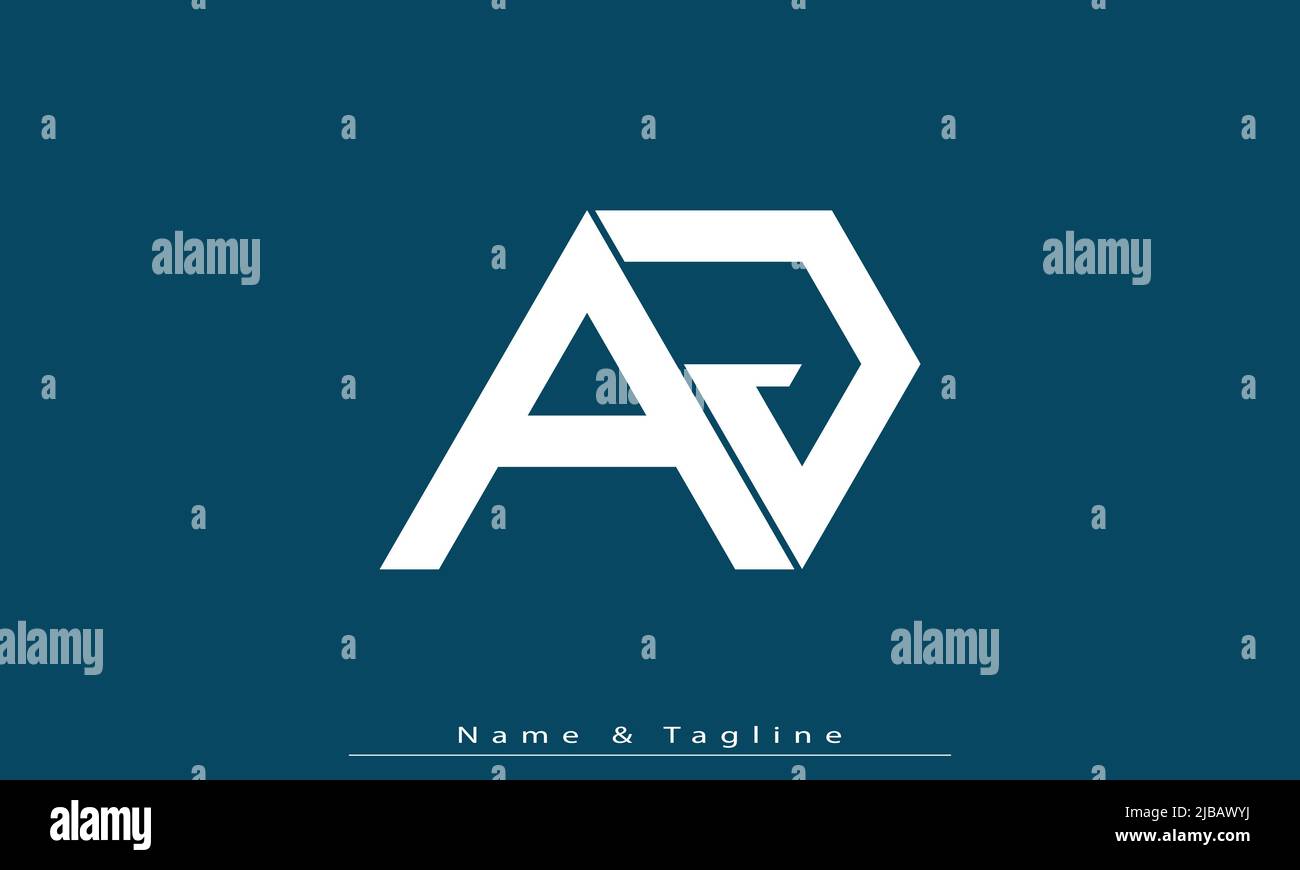 Buchstabenbuchstaben Initialen Monogramm-Logo AJ , ja Stock Vektor