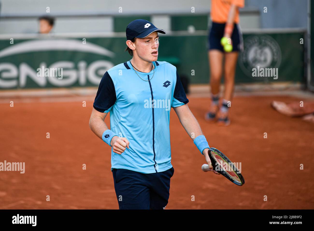 Ignacio Buse aus Peru während des French Open, Grand Slam Tennisturniers am 3. Juni 2022 im Roland-Garros Stadion in Paris, Frankreich - Foto Victor Joly / DPPI Stockfoto