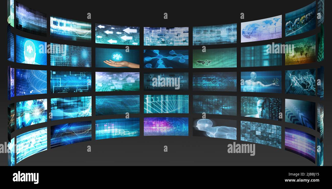 Marketing Technologie Lösungen mit einem globalen Netzwerk von Partnern Stockfoto