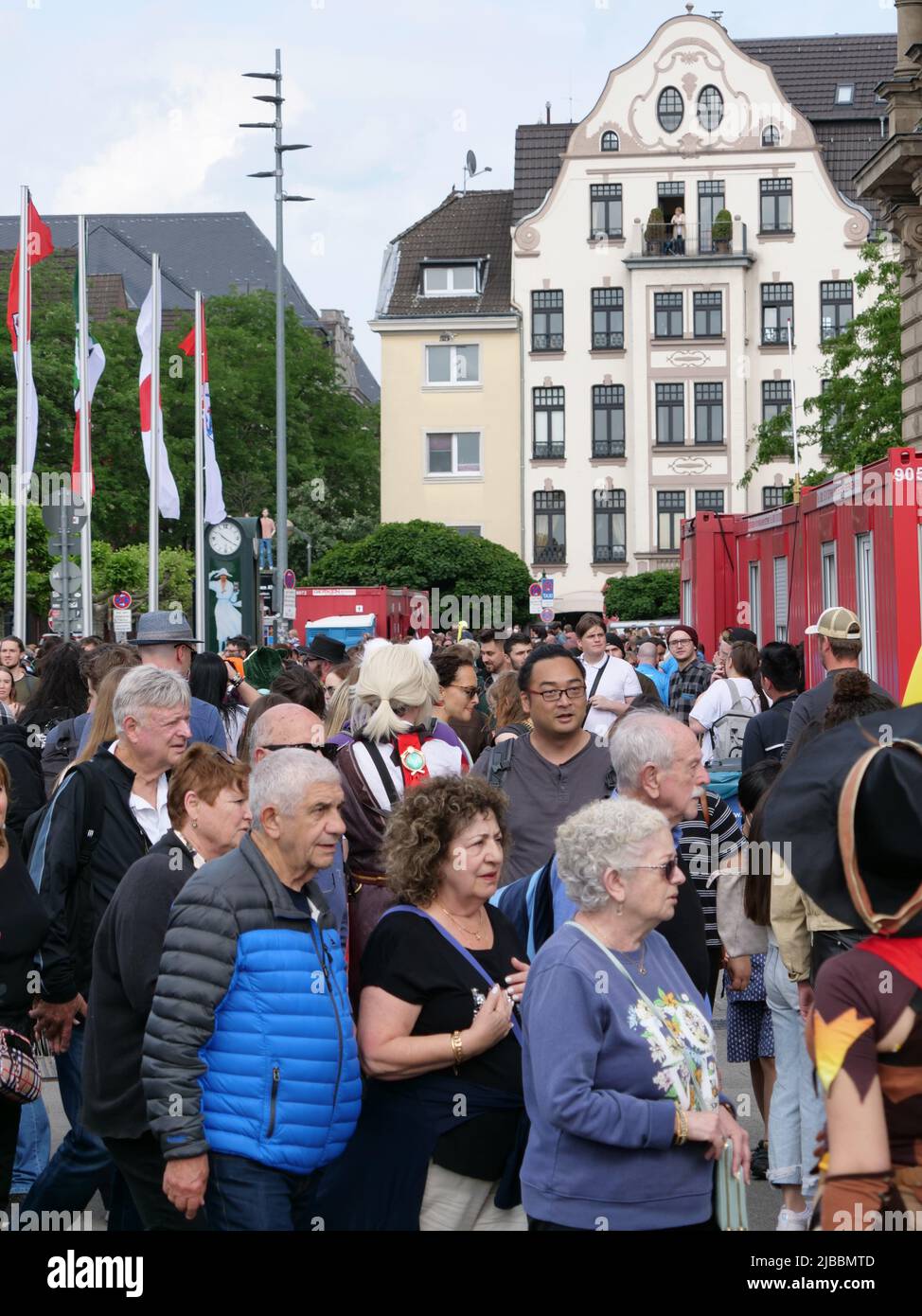 Deutschland, Düsseldorf, Düsseldorf, Rheinpromenade, Mai 21, 2022, 252 Uhr, Japan Day, Festival des japanischen Volkes, Trotz der anhaltenden Korona Stockfoto