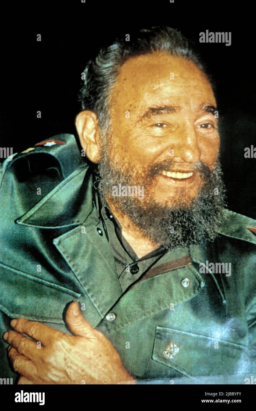 Foto von Fidel Alejandro Castro Ruz, Fidel Castro, Havanna, Kuba, Karibik Stockfoto