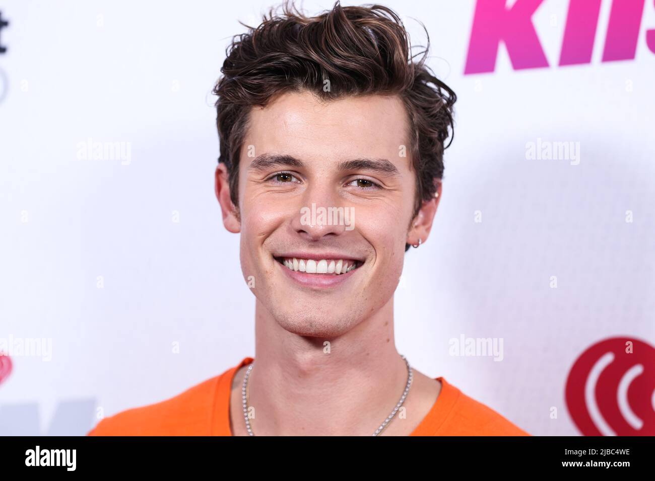 CARSON, LOS ANGELES, KALIFORNIEN, USA - 04. JUNI: Der kanadische Singer-Songwriter Shawn Mendes nimmt am 4. Juni 2022 in Carson, Los Angeles, Kalifornien, USA, am iHeartRadio Wango Tango 2022 im Dignity Health Sports Park Teil. (Foto von Xavier Collin/Image Press Agency) Stockfoto