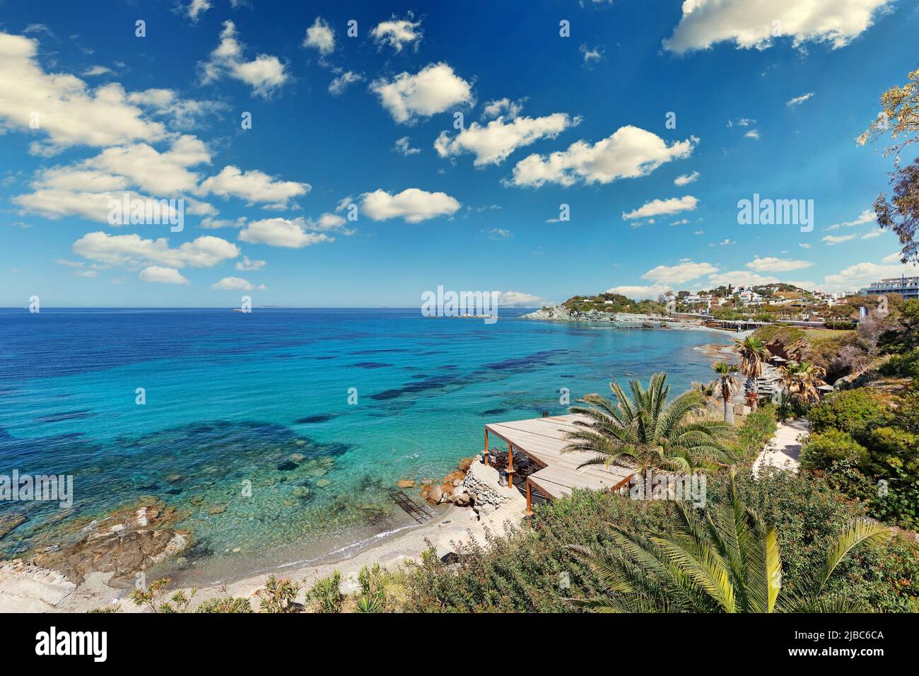 Eden Strand in der Nähe von Athen in Attica, Griechenland Stockfoto