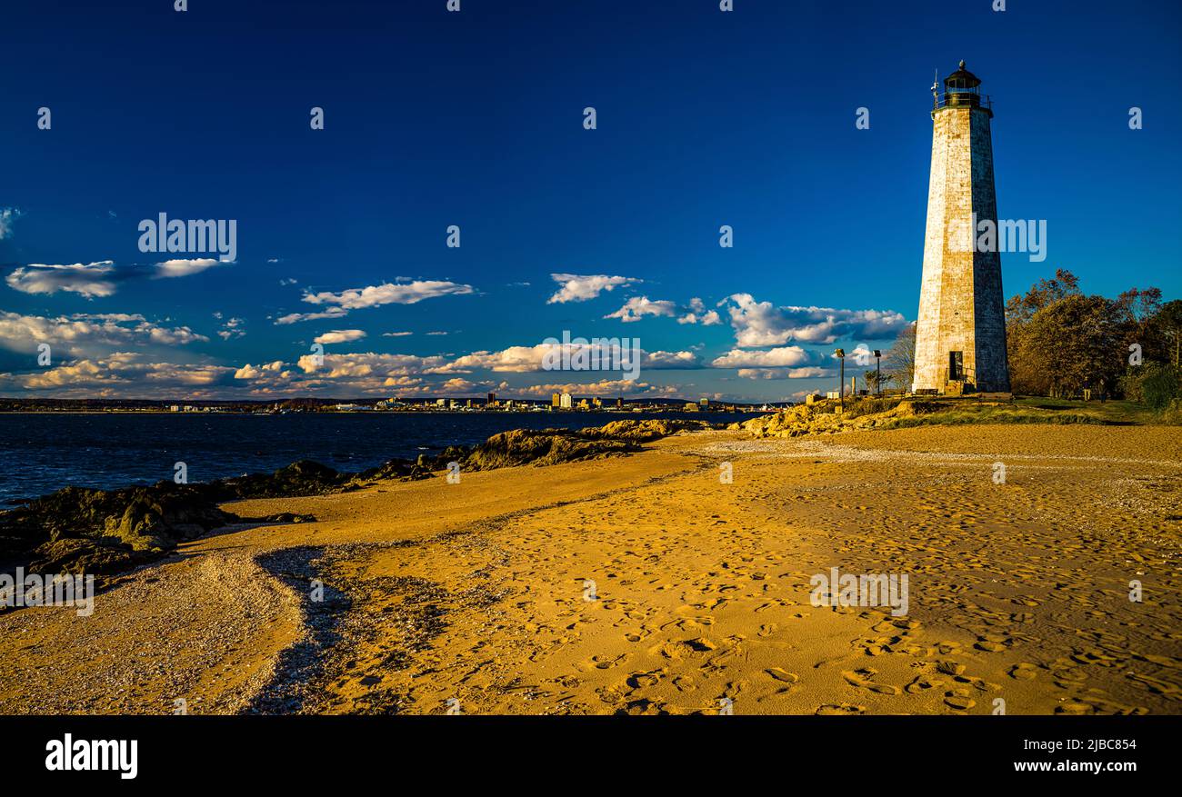 Lighthouse Point Park New Haven, Connecticut, USA Stockfoto