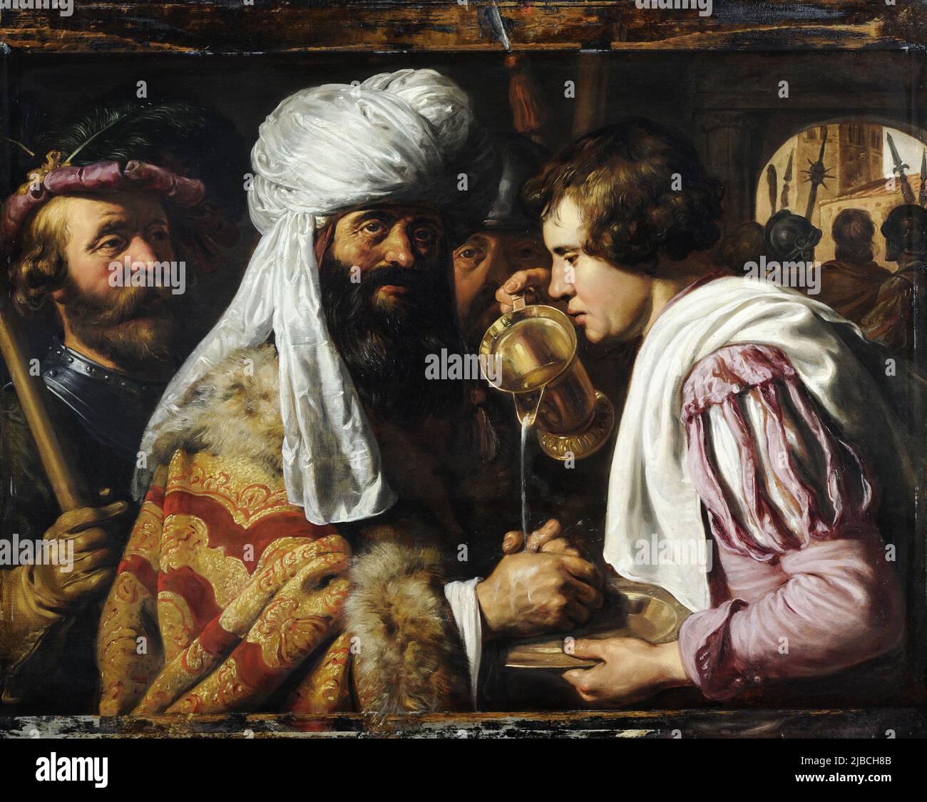Pilatus Washing His Hands von Jan Lievens gemalt 1624 und 1625 Stockfoto