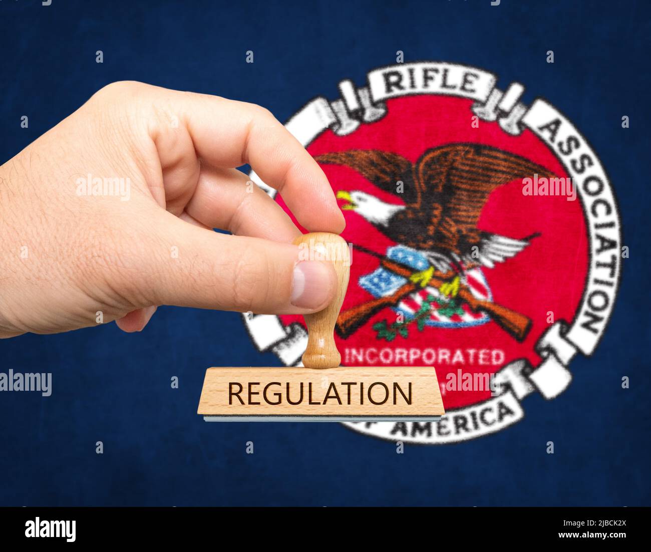 National Rifle Association NRA - Stempelregelung Stockfoto