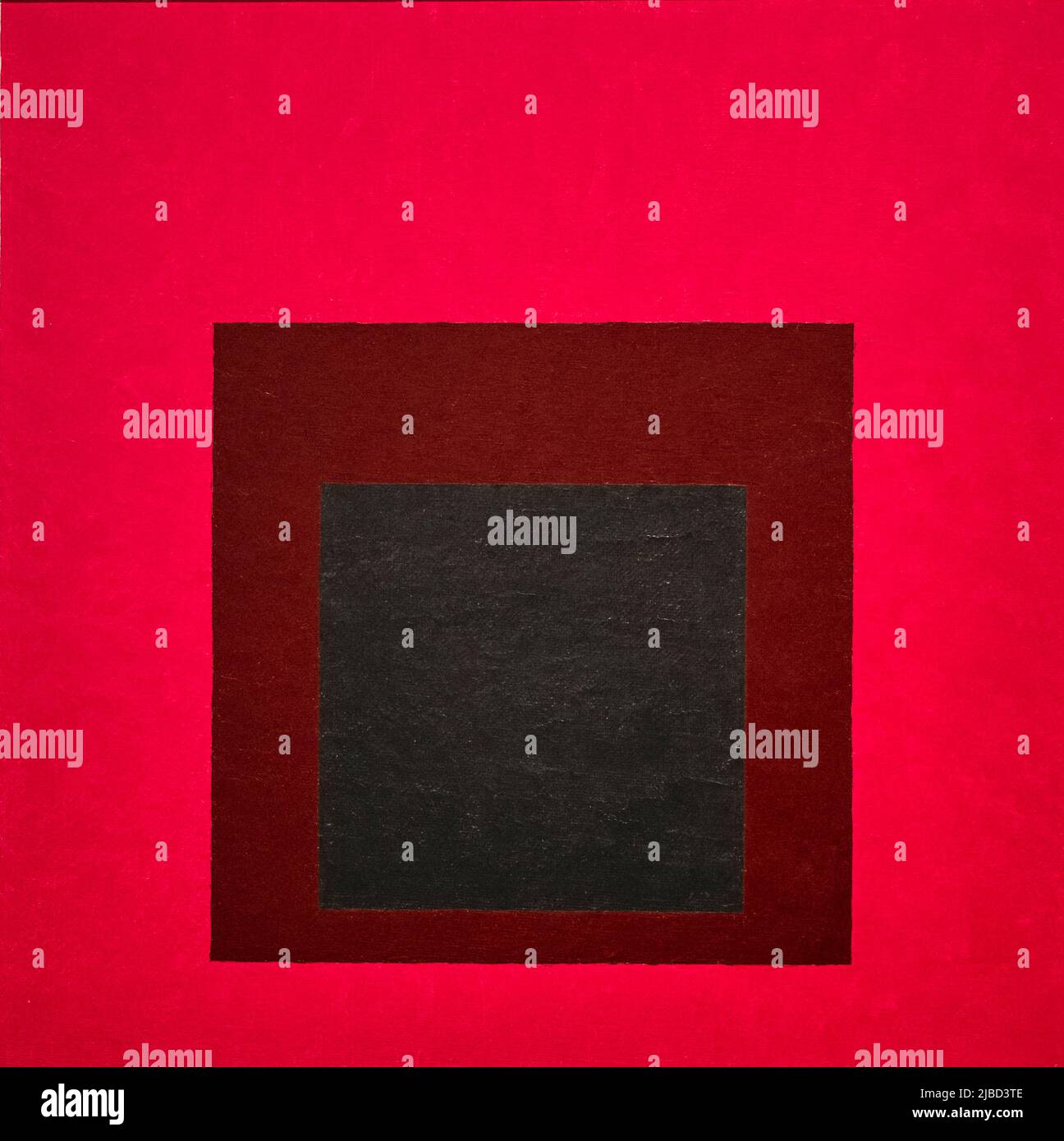 Farbstudie zur Hommage an den Platz, erneuerte Hoffnung, 1951, Öl auf Masonit, Josef Albers, Bauhaus Stockfoto