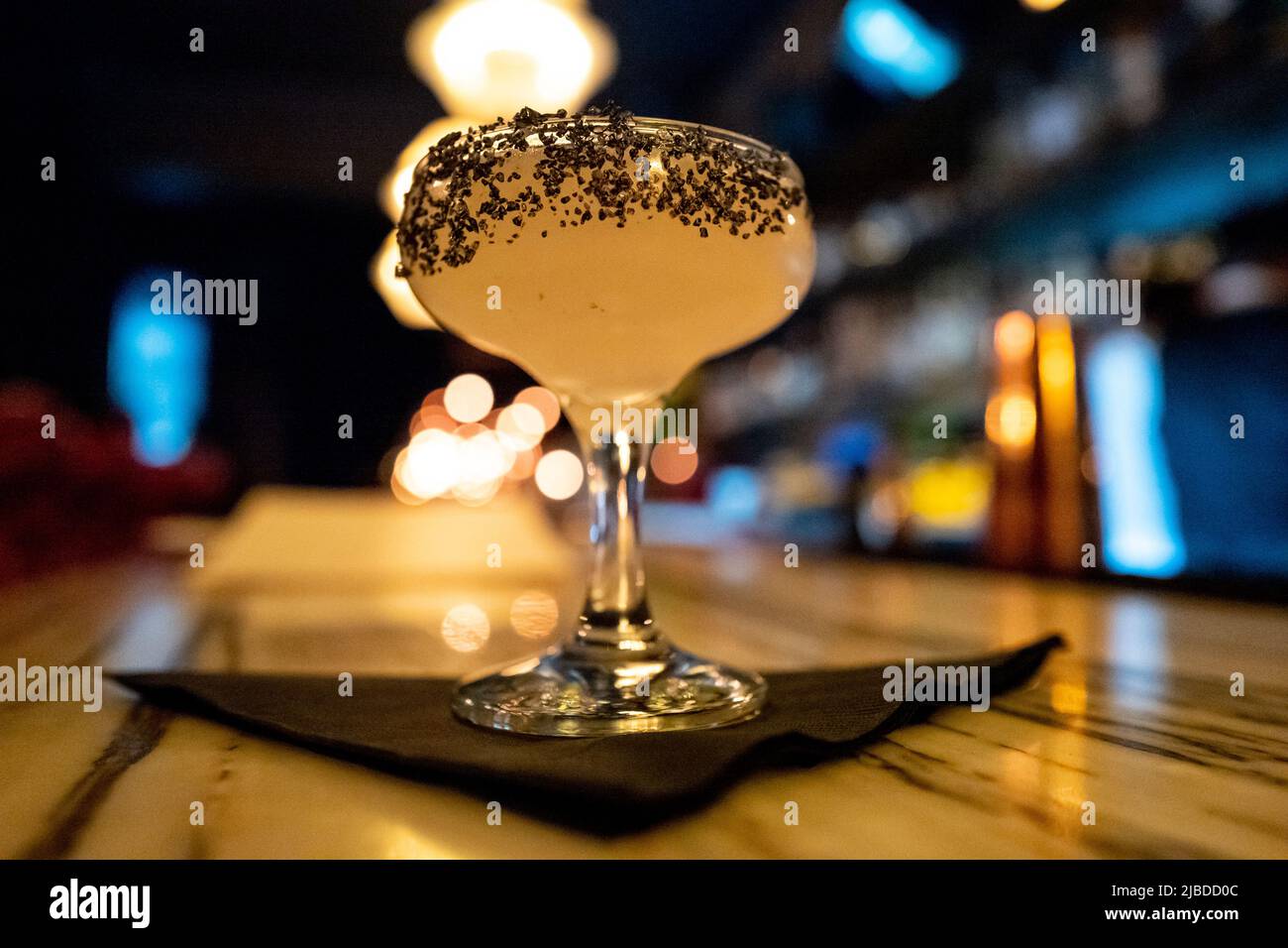 Mexiko-Stadt, 18. 2019. Januar: Eine margarita in der Hanky Panky Speakeasy Bar im Ju‡rez-Viertel Stockfoto