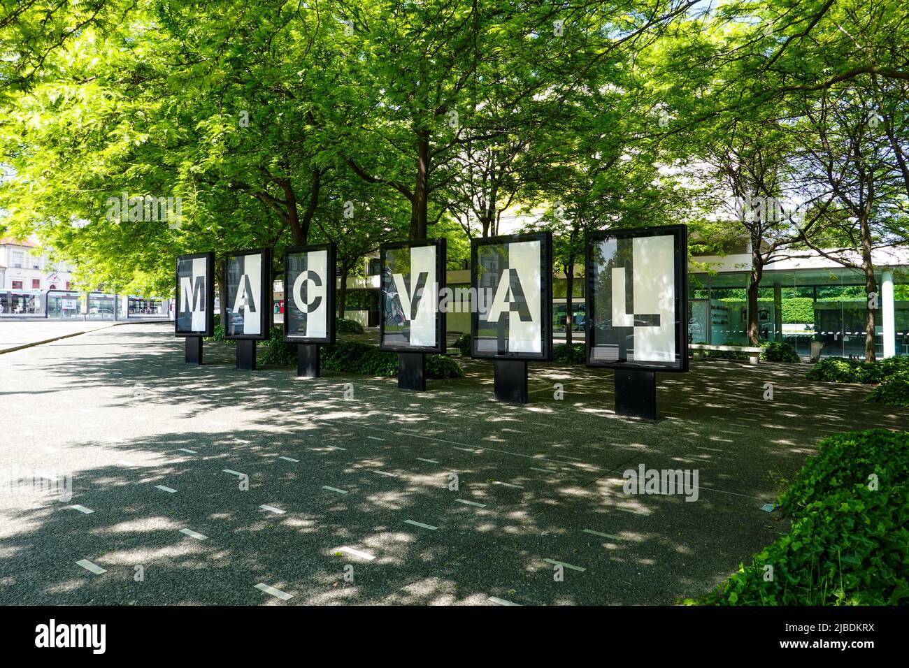 Musée d'Art Contemporain du Val-de-Marne, „MAC/VAL“, Museum für zeitgenössische Kunst, Place de la Libération in Vitry-sur-seine, Val-de-Marne, Frankreich. Stockfoto