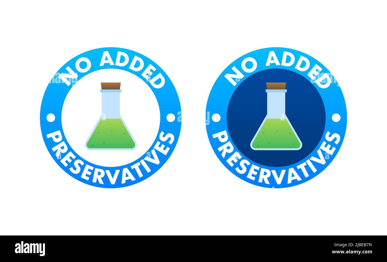 Keine zusätzlichen Konservierungsstoffe, tolles Design für jeden Zweck. Vektorgrafik Stock Vektor
