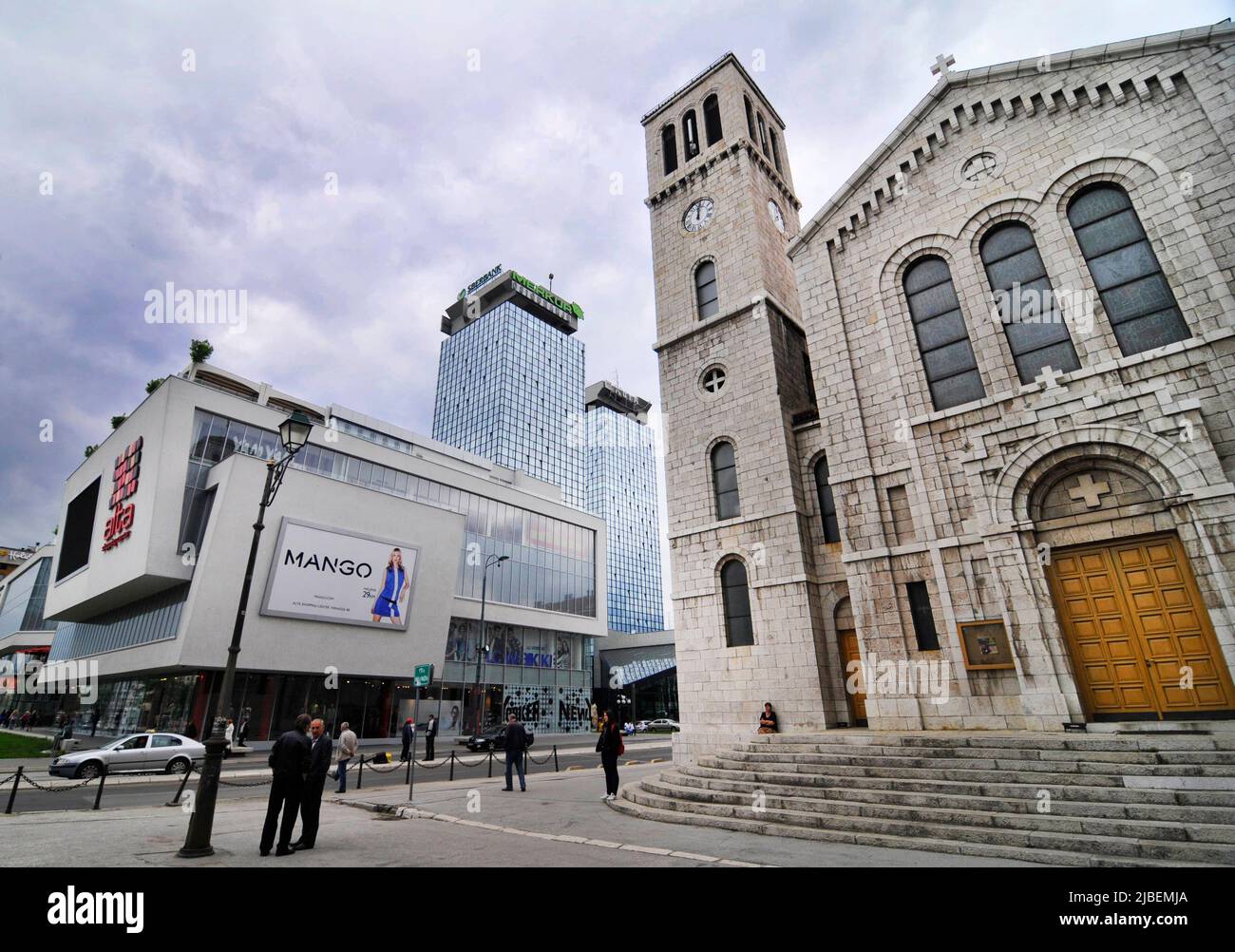 Die Kirche des heiligen Josef in Sarajevo, Bosnien und Herzegowina. Stockfoto