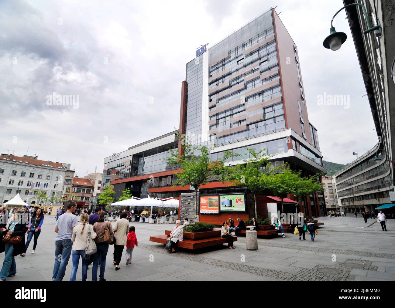 BBI-Zentrum in Sarajevo, Bosnien und Herzegowina. Stockfoto