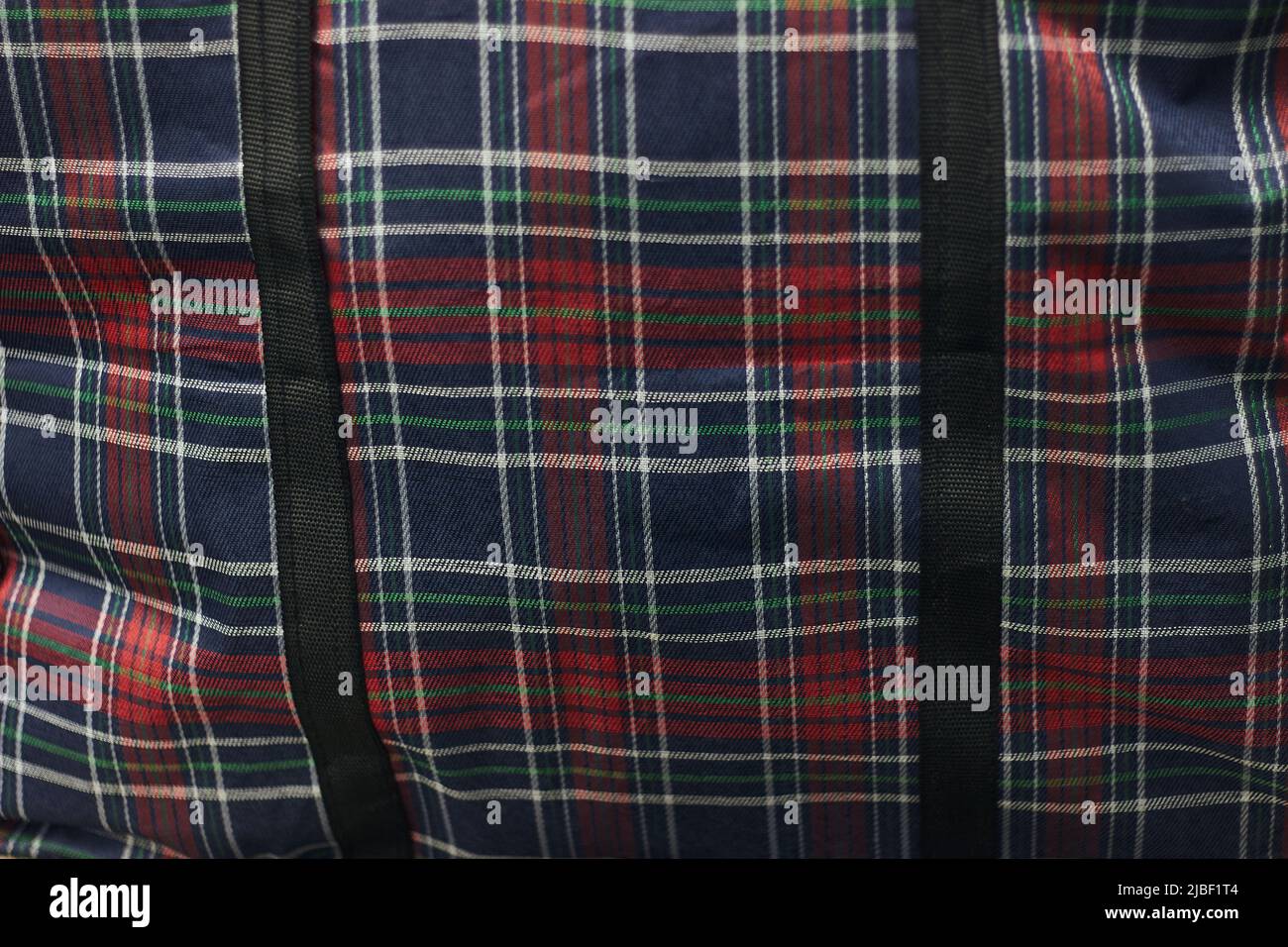 Plaid Tasche nahtlose Musterstruktur aus chinesischem Kunststoff geflochten Material Stockfoto