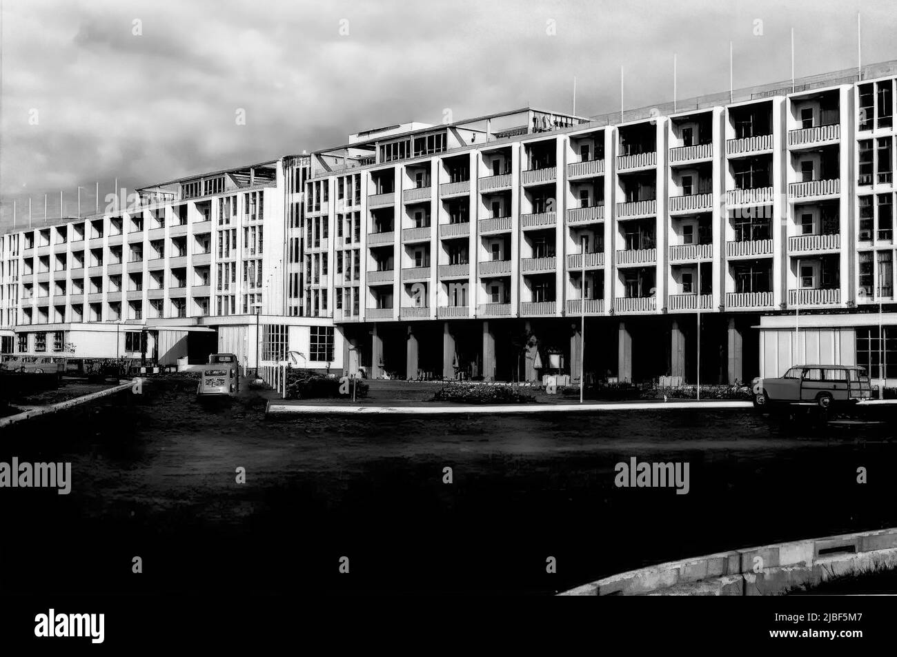 Das Ambassador Hotel in Accra, Ghana, wie es Ende 1950s erschien Stockfoto
