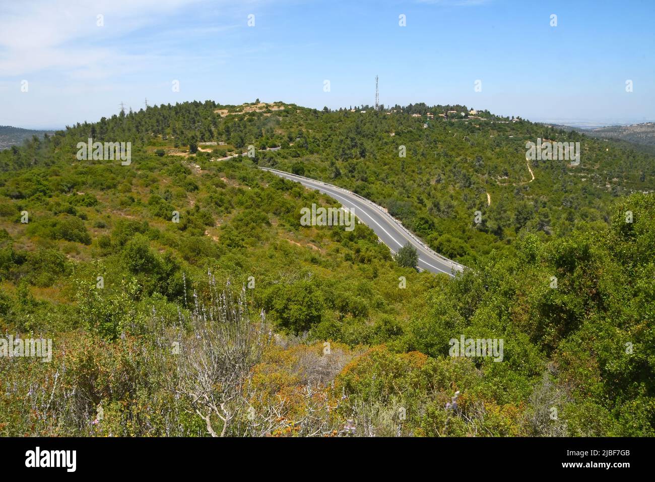 Jerusalem Mountains Road, Israel Stockfoto