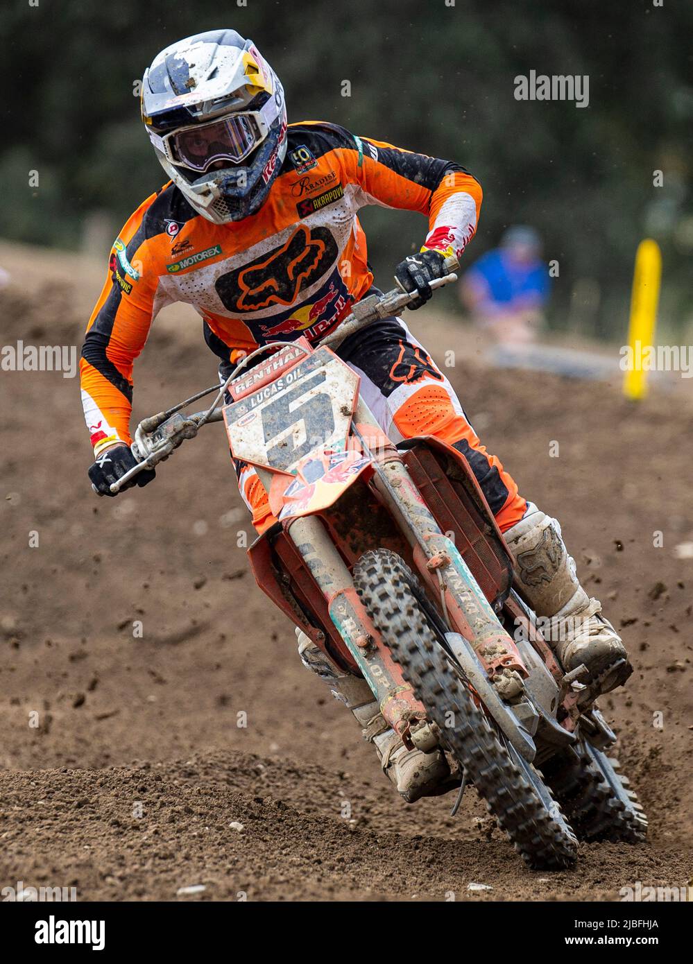 Juni 04 2022 Rancho Cordova, CA USA Ryan Dungey wird während der Lucas Oil Pro Motocross Hangtown Classic 450 in Runde 16. Jason Anderson gewann die Meisterschaft 450 in Hangtown Rancho Cordova, CA Thurman James/CSM Stockfoto