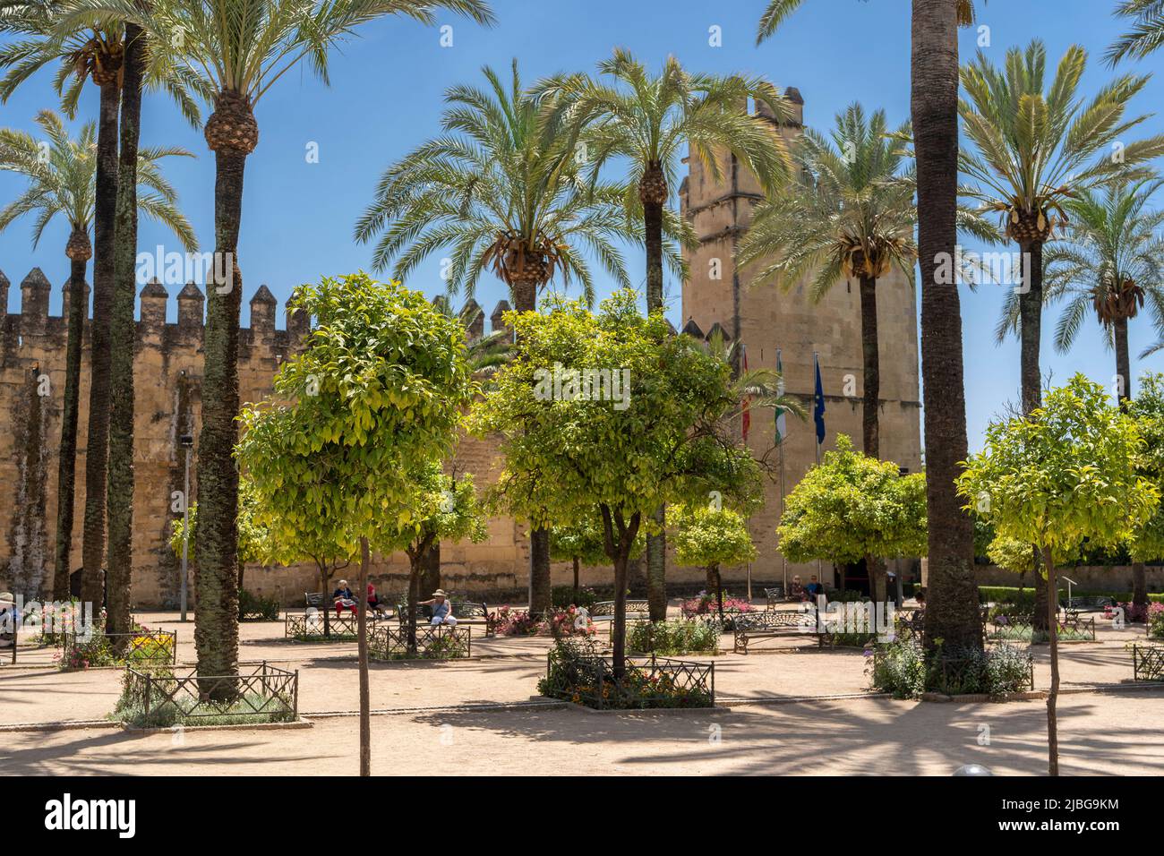 Alcázar von Córdoba Spanien Stockfoto