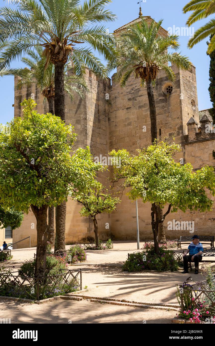 Alcázar von Córdoba Spanien Stockfoto