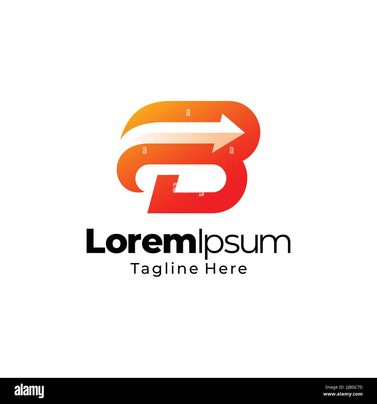 Logo b-Design Stock Vektor