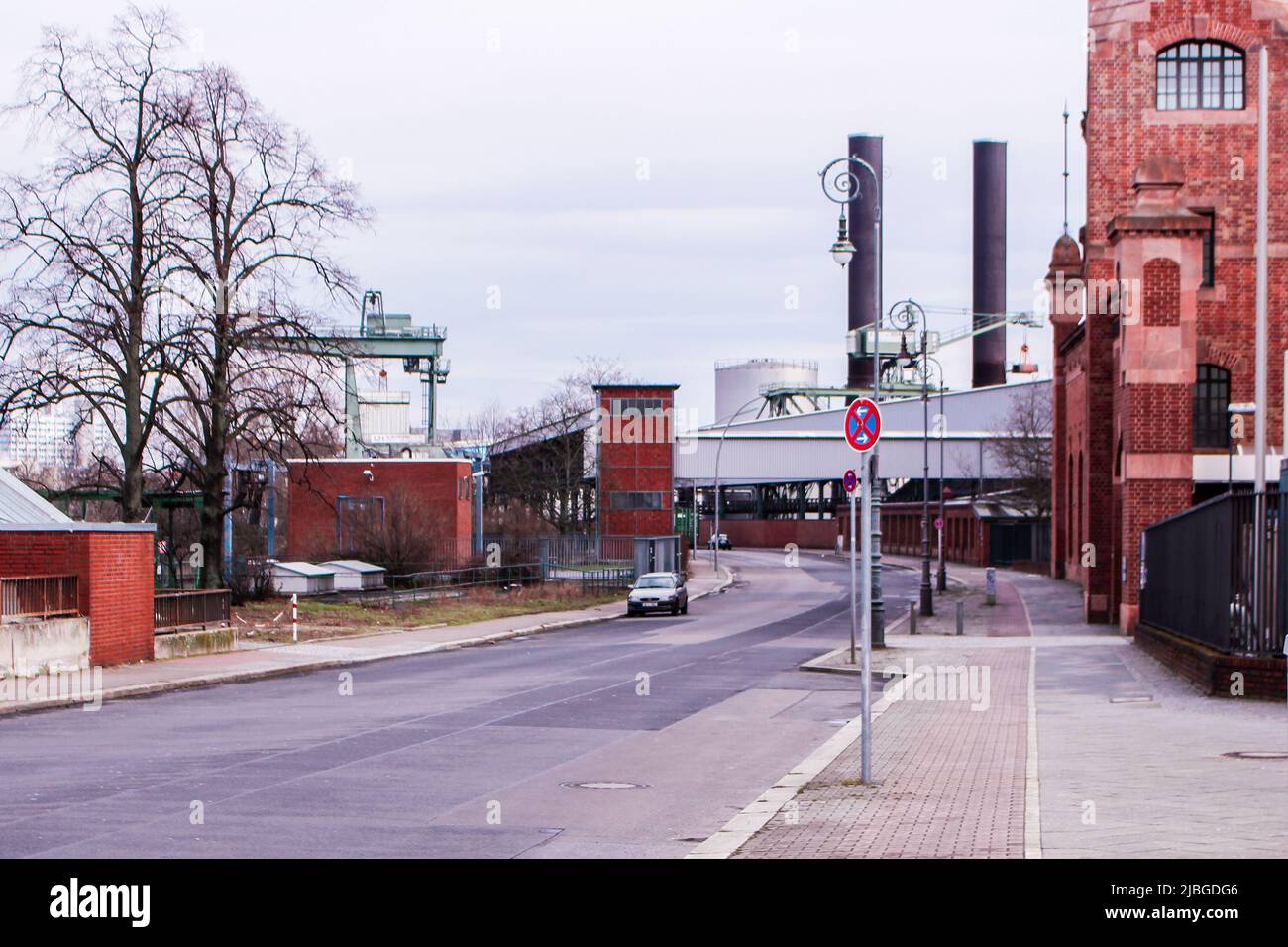 Bild der Innenstadt in einem Vorort von Berlin, Deutschland Stockfoto