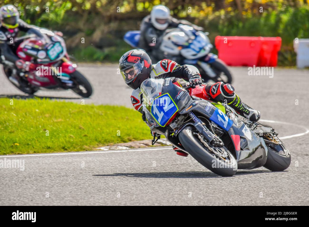 Superbike-Rennen in Kirkistown, Nordirland Stockfoto