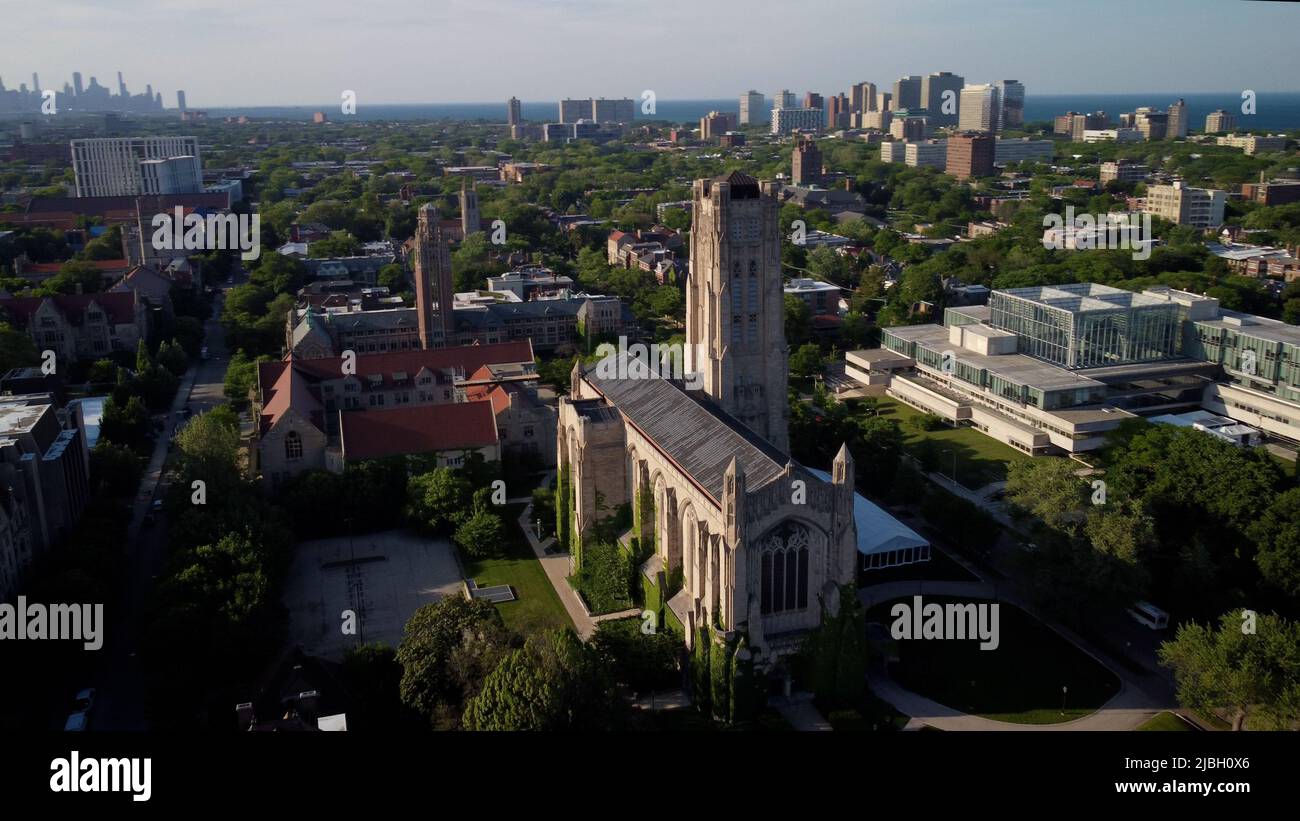 Chicago, Illinois - 25. Mai 2022: Die Universitätsgebäude der University of Chicago Stockfoto