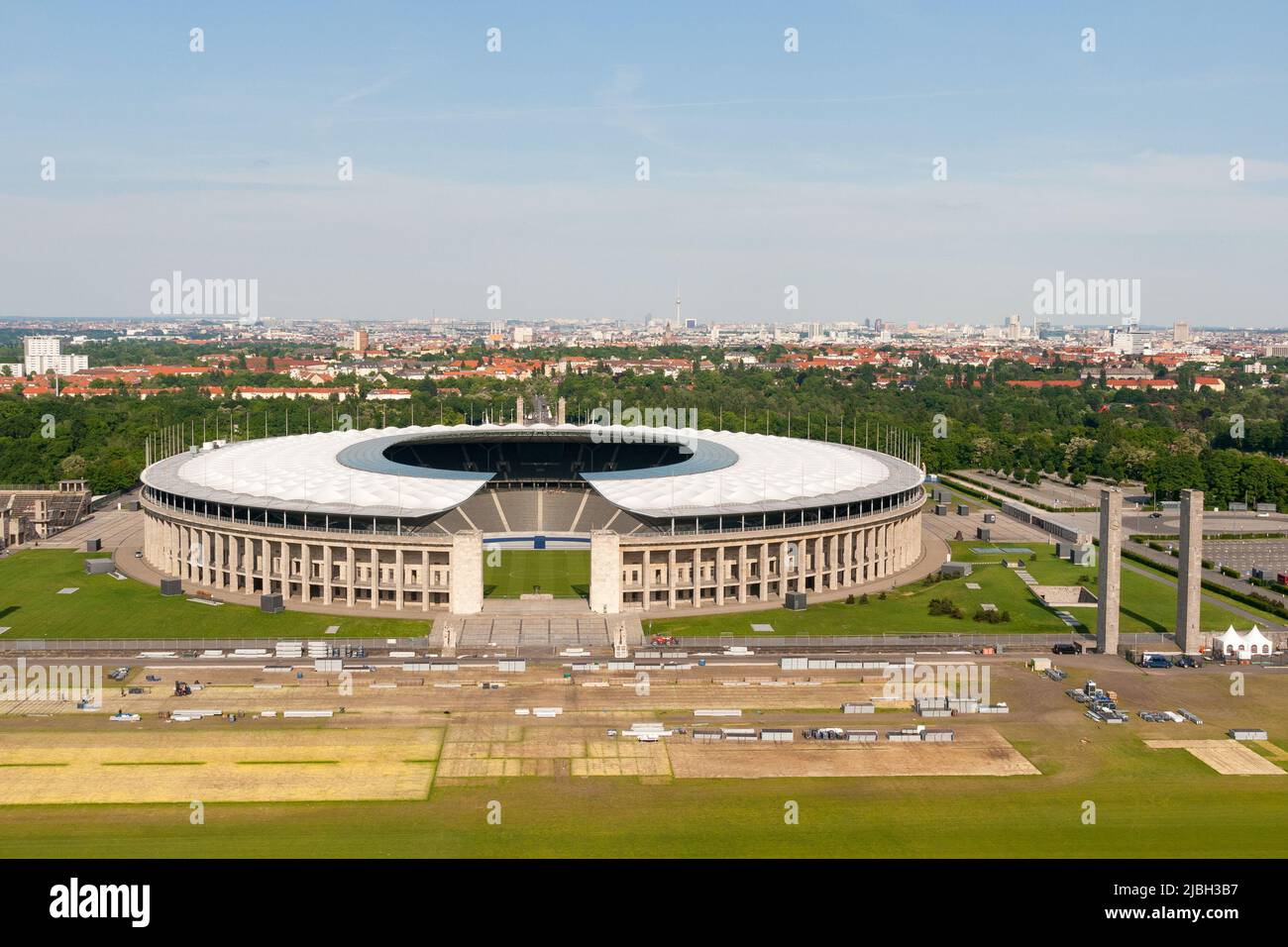 Das Olympiastadion Berlin Stockfoto Das Olympiastadion Berlin Stockfoto