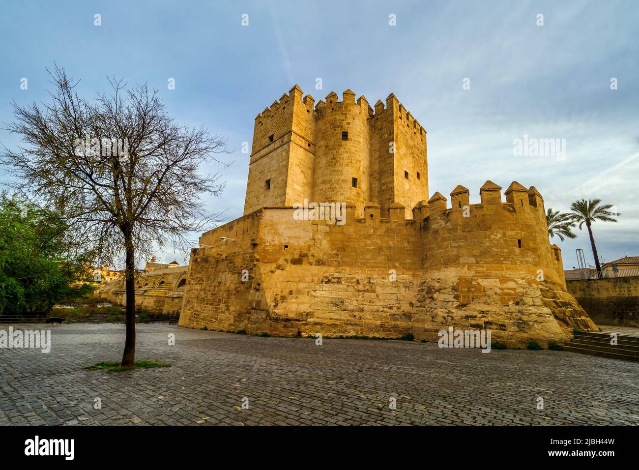Torre De Calahorra (Turm von Calahorra) befestigtes Tor - Cordoba, Spanien Stockfoto