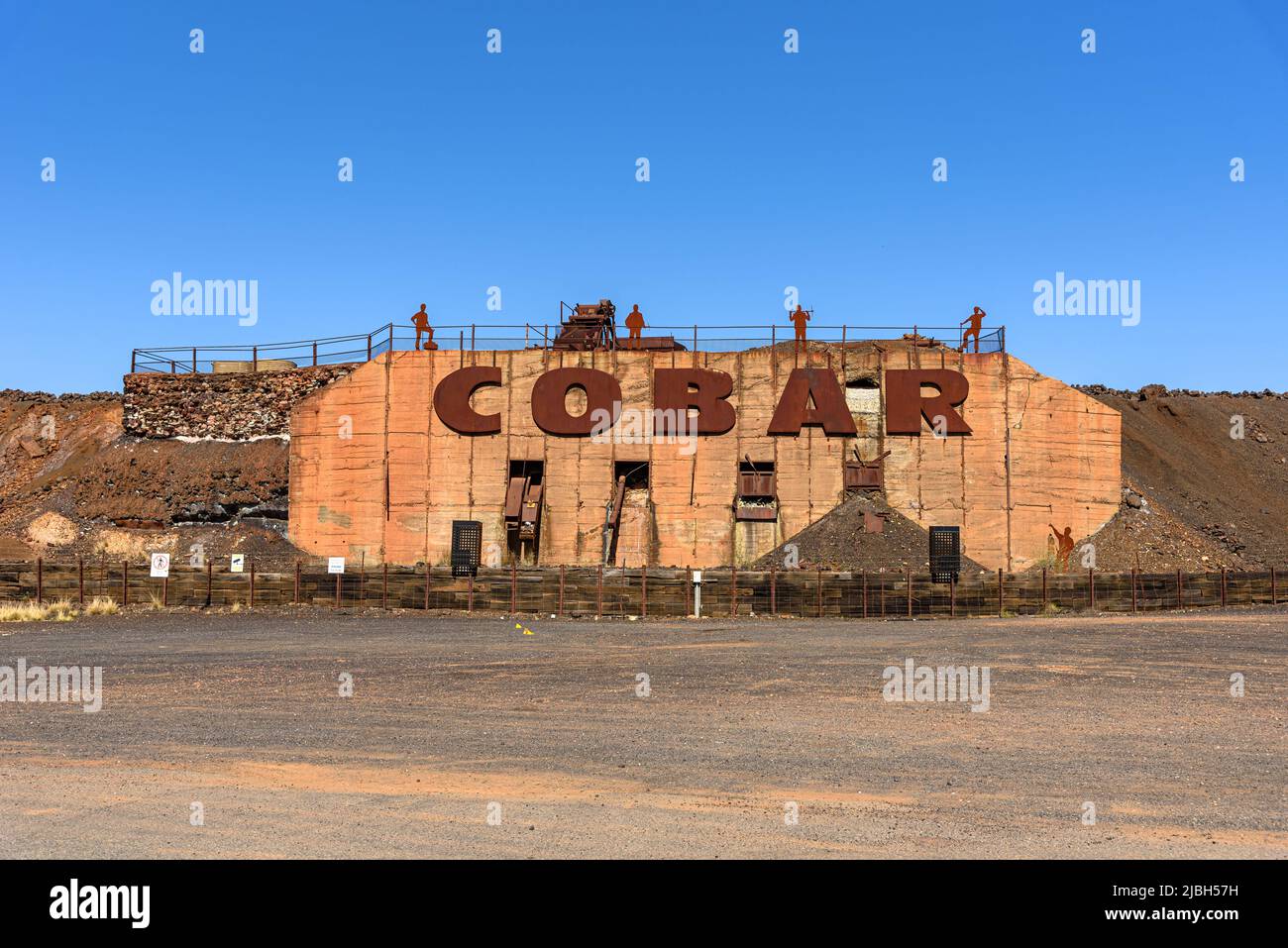 Das Cobar Town Monument in New South Wales Stockfoto