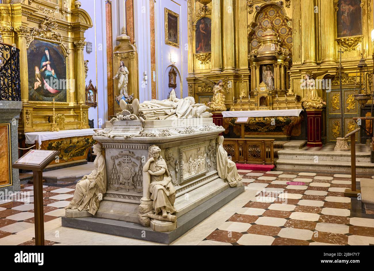 Real Colegio de Doncellas Nobles. Toledo, Castilla La Mancha, Spanien. Stockfoto