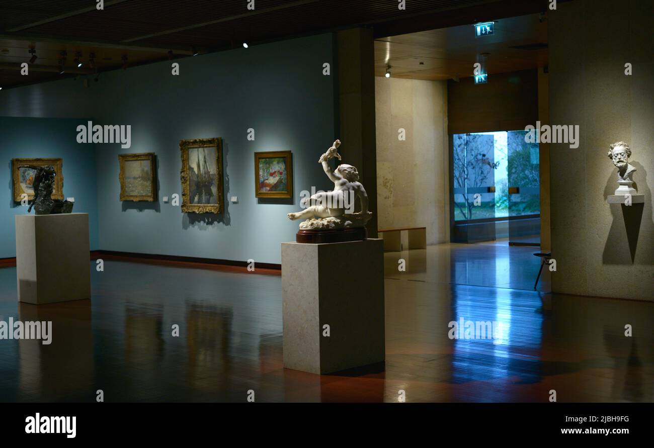 Calouste Gulbenkian Museum. Innenraum eines Raumes. Lissabon, Portugal. Stockfoto