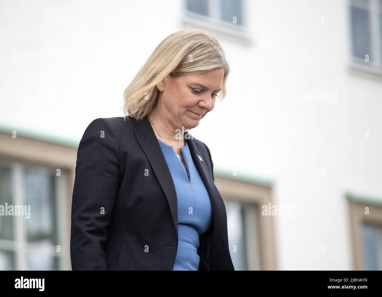 Schweden hat eine neue Premierministerin - Schwedens erste Frau. Magdalena Andersson Sozialistische Partei, sie ist ehemalige Finanzministerin Foto: Bo Arrhed Stockfoto