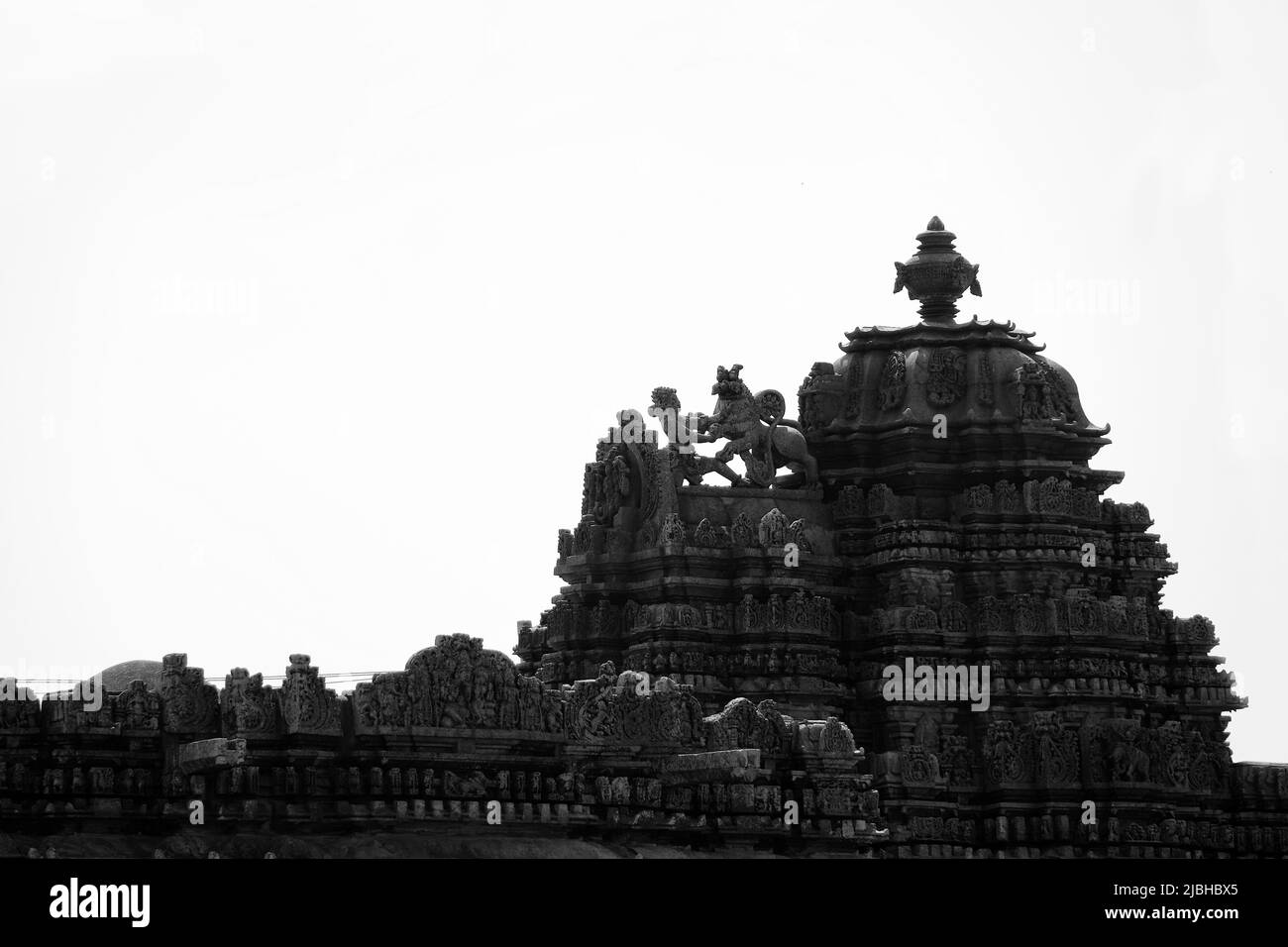 Bucesvara Tempel, Koravangala, Hassan, Karnataka Staat, Indien. Dieser Hoyasala architektonische Tempel wurde 1173 n. Chr. erbaut Stockfoto