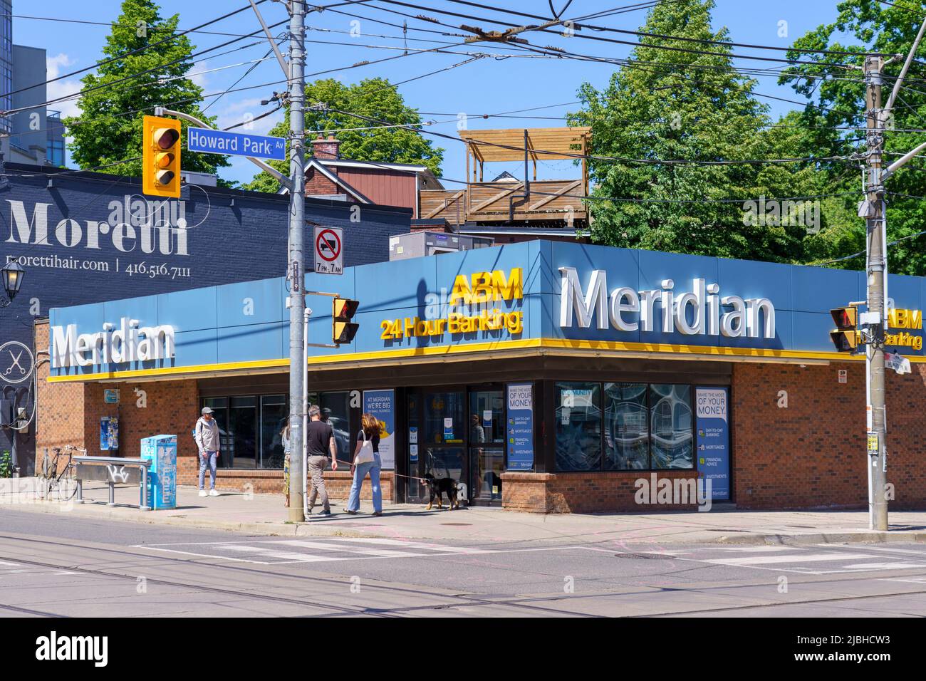 Eine Zweigstelle der Meridian Credit Union Ltd Stockfoto